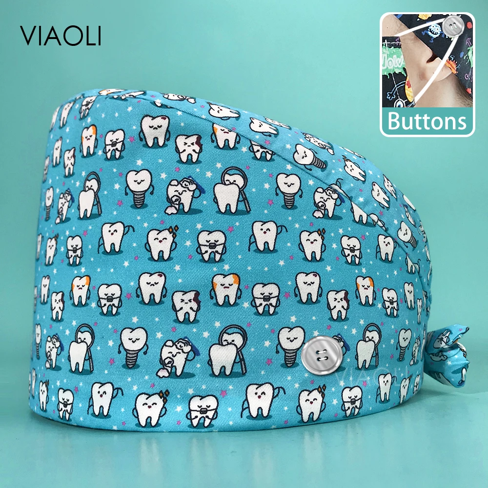 Medical Lab Scientist - Tooth Dentist Scrub Caps Dental pattern