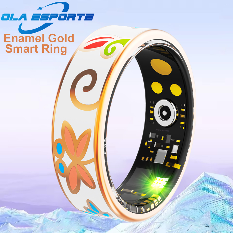 Blood Pressure Monitor - New Enamels Craftsmanship Smart Ring for