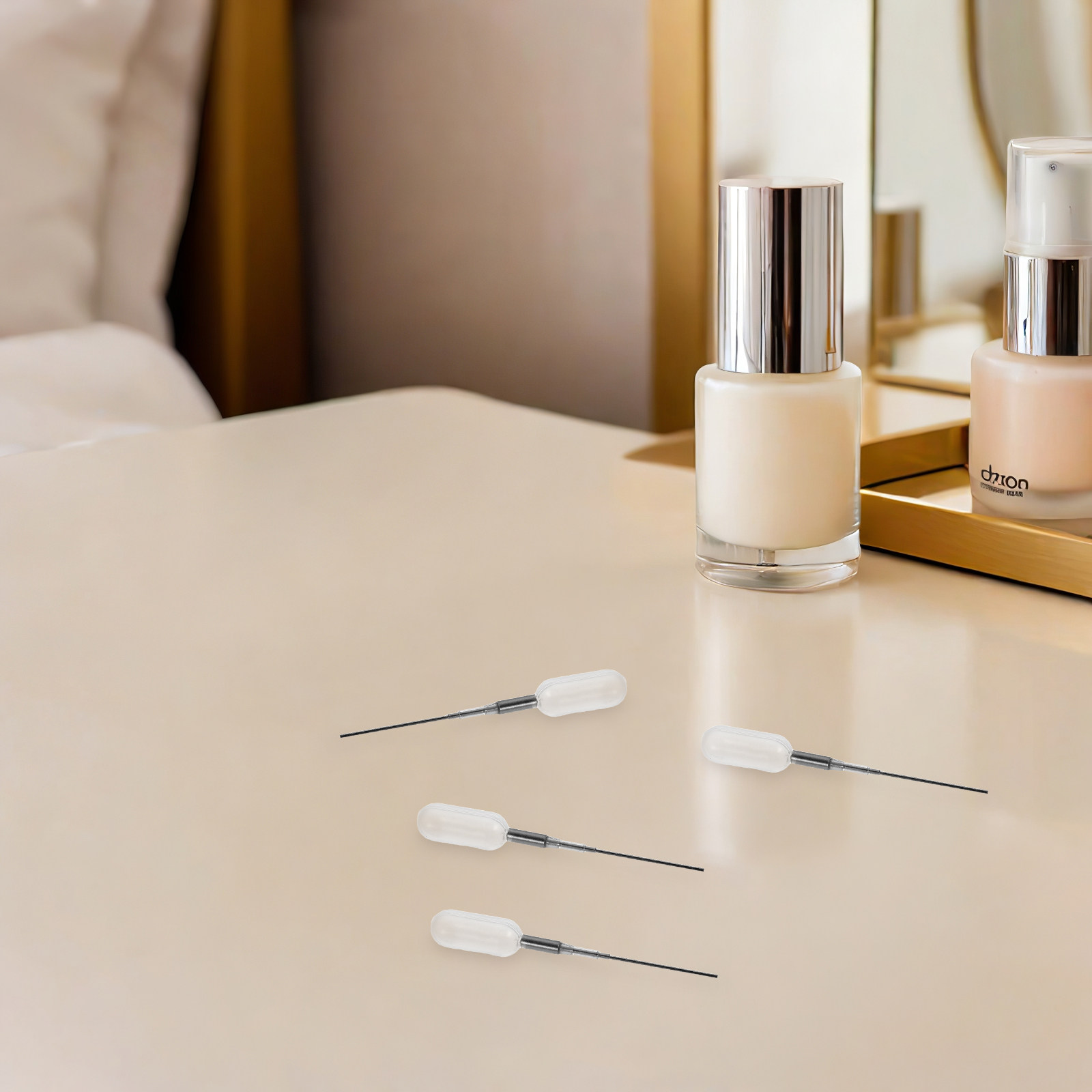 Lab Pipette Tip - 4Pcs Straight Tip Plastic Dropper Pipettes